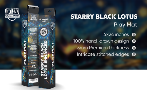 Starry Black Lotus 14X24"