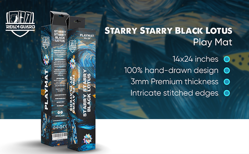 Starry Black Lotus Foil 14x24"