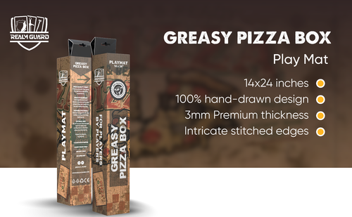 Greasy Pizza Box 14x24" Playmat